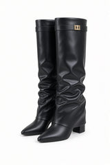 Séraphine Fold-Over Tall Boots