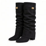 Séraphine Fold-Over Tall Boots