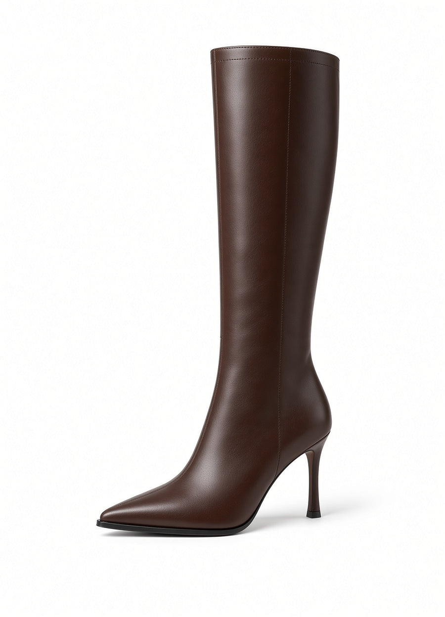 Ottavia Pointed-Toe Mid-Calf Boots
