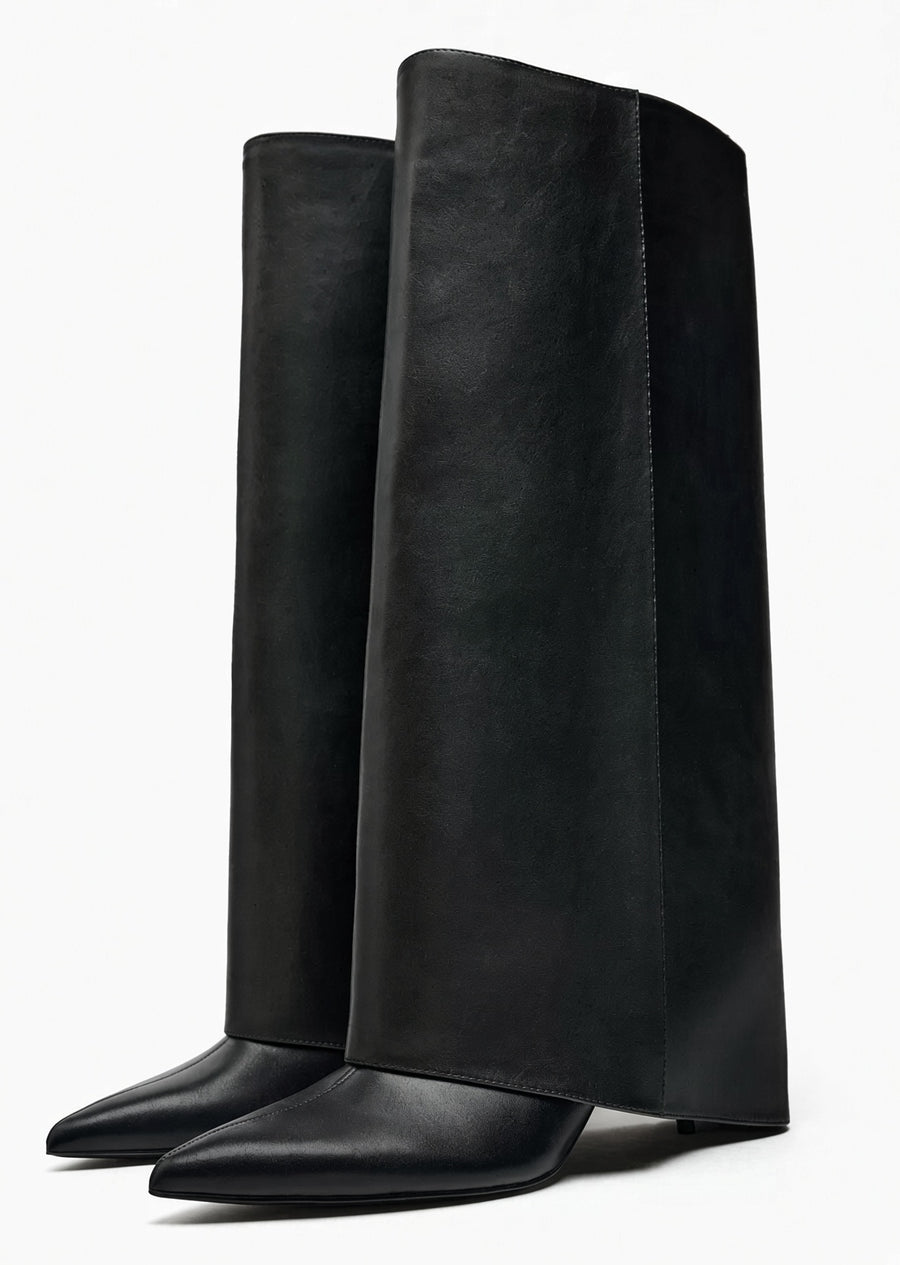 Morgane Fold-Over Tall Boots