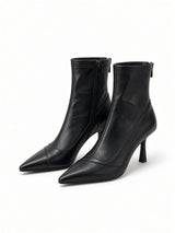 Anouska French-Style Pointed-Toe Ankle Boots