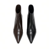 Fleur Pointed-Toe Ankle Boots