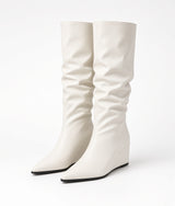 Céline Slouchy Tall Wedge Boots