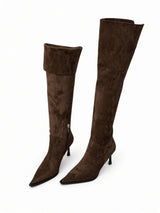 Aveline Over-the-Knee Suede Boots  3-Way Styling