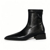 Fleur Pointed-Toe Ankle Boots