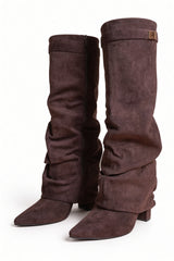 Séraphine Fold-Over Tall Boots
