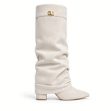 Séraphine Fold-Over Tall Boots