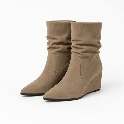Josephine Slouchy Wedge Boots