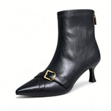 Delphine Pointed-Toe Ankle Boots