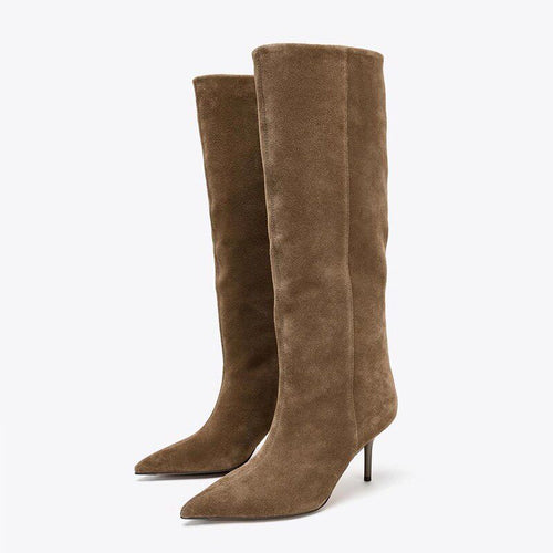 Amara Knee-High Suede Boots